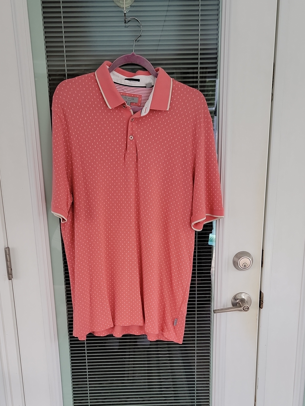 Ted Baker Men's Polo with Cotton Modal Blend Tagged Sz 7